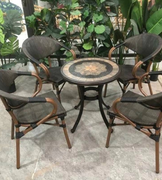 GHẾ CÀ PHÊ CHẤT LIỆU KHUNG NHÔM, LƯỚI TEXTELIN