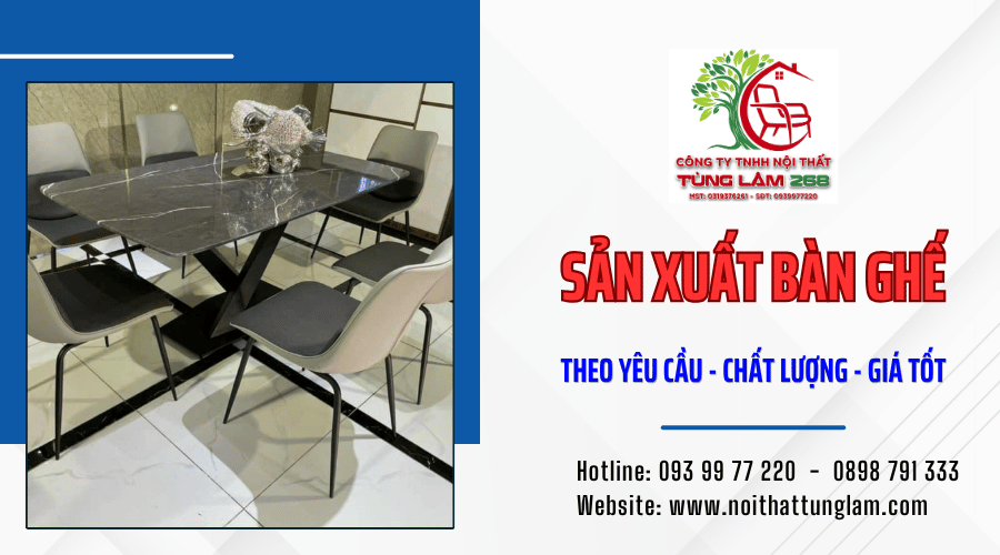 sản xuất bàn ghế theo yêu cầu TPHCM