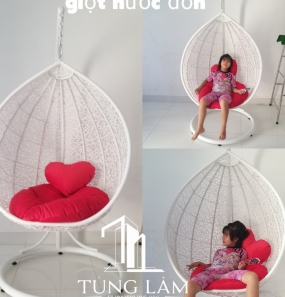 xích đu đơn đan hình dọt nước