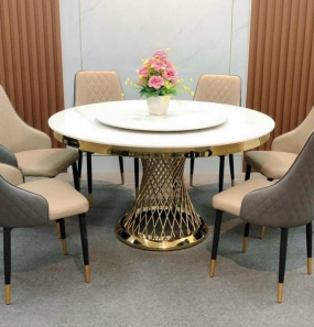 bàn ăn hai tầng soay