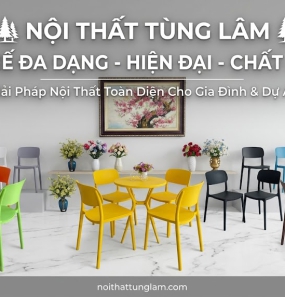 Ghế Nhựa Đúc Mặt Liền Khối 005 Cao Cấp – Bền Đẹp, Giá Rẻ Cho Quán Cafe & Sân Vườn