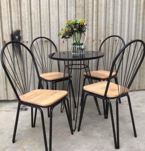 Ghế sắt uốn tolex quạt