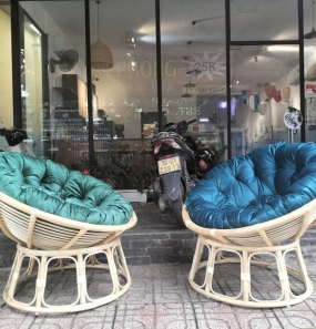  GHẾ THƯ GIẢN PAPASAN KHUNG MÂY TỰ NHIÊN