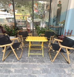 GHẾ CAMPING MẶT VÀ TỰA VẢI TEXTILEN