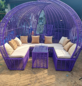 GHẾ MÁI CHE DERCO NGOÀI TRỜI