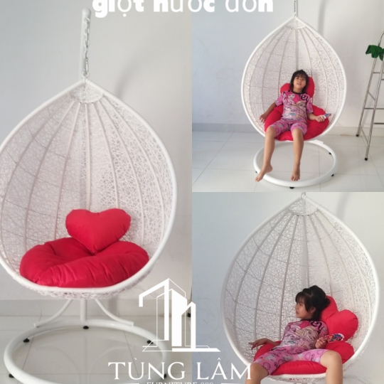 xích đu đơn đan hình dọt nước