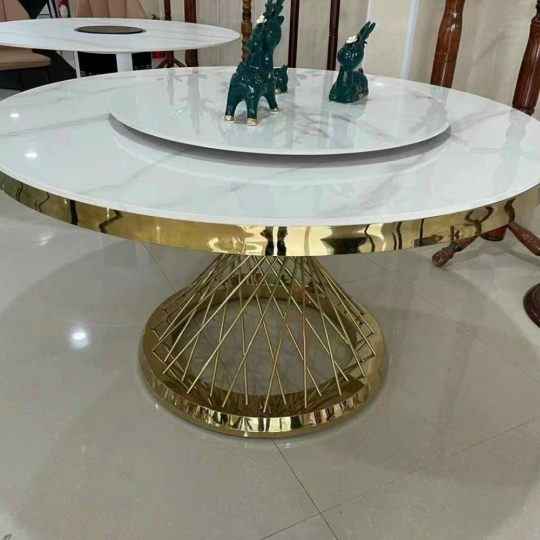 bàn ăn hai tầng soay