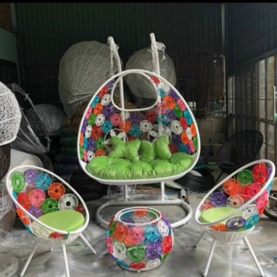 xích đu đồng tiền đôi 2 cần