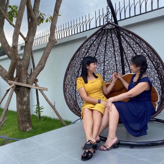 xích đu dọt nước đôi