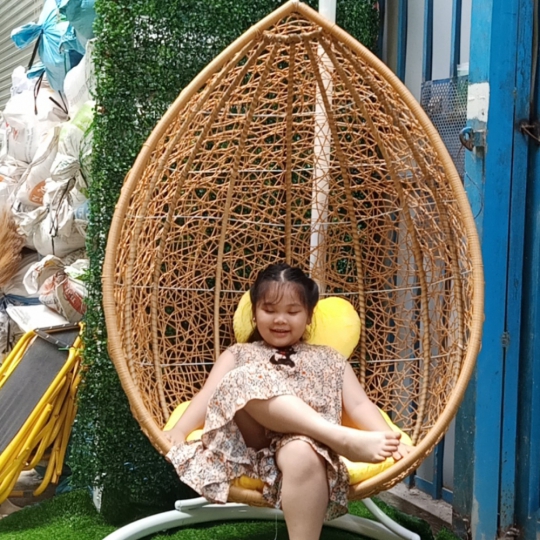 xích đu đơn đan hình dọt nước