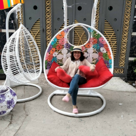 xích đu đồng tiền đôi 2 cần