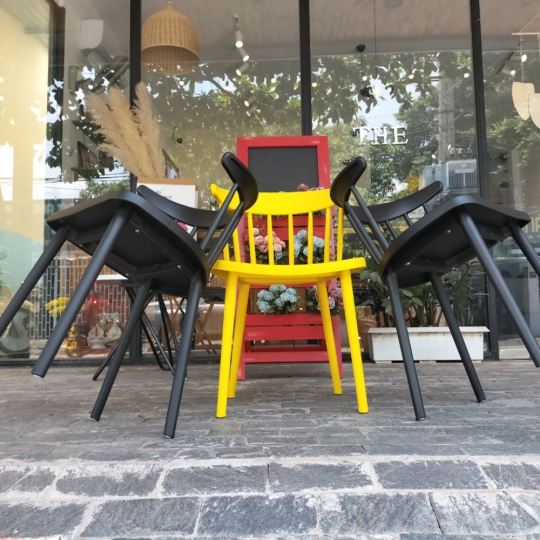 Ghế 8 nan nhựa pp đúc