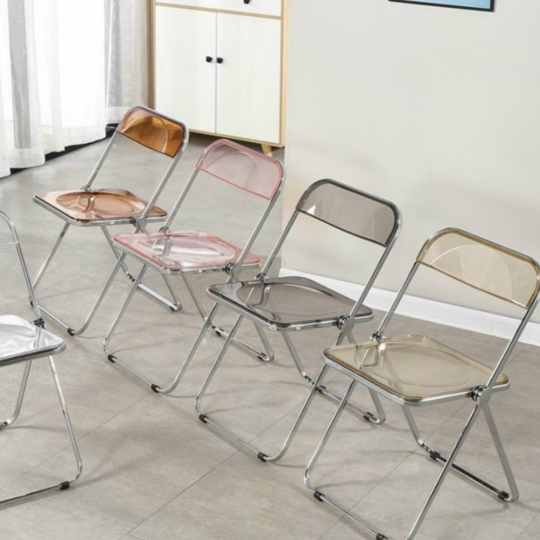 Ghế nhựa trong chân mạ crom, chân mạ vàng có hàng tại kho giá