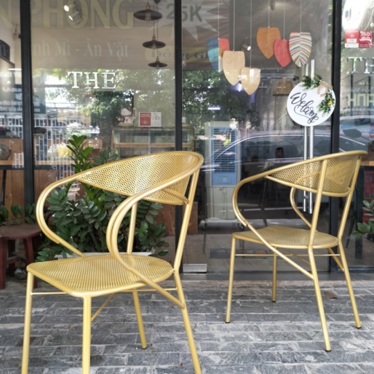 Ghế peter Sắt uốn sơn tĩnh điện Sơn màu theo yêu cầu