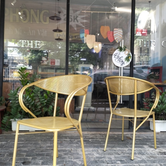 Ghế peter Sắt uốn sơn tĩnh điện Sơn màu theo yêu cầu