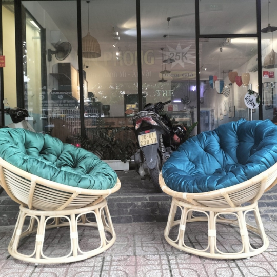  GHẾ THƯ GIẢN PAPASAN KHUNG MÂY TỰ NHIÊN