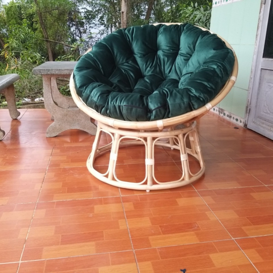  GHẾ THƯ GIẢN PAPASAN KHUNG MÂY TỰ NHIÊN