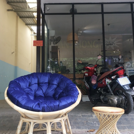  GHẾ THƯ GIẢN PAPASAN KHUNG MÂY TỰ NHIÊN