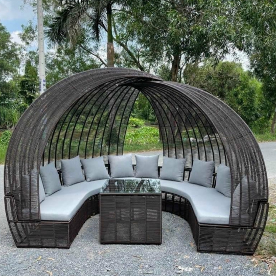 GHẾ MÁI CHE DERCO NGOÀI TRỜI