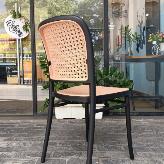 GHẾ THONET 3042 MẶT VÀ TỰA GIẢ MÂY