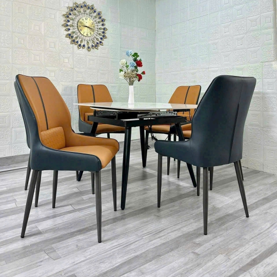 Ghế Ăn VENO Kết Hợp Với Bàn Tròn Bếp Từ 