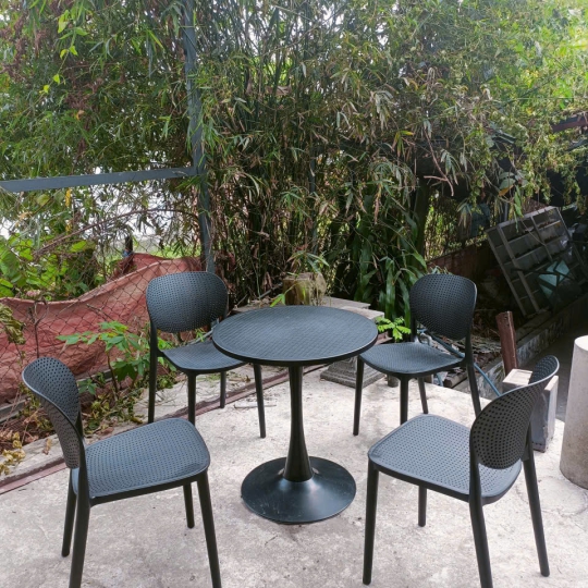 Ghế Nhựa Đúc Lỗ Sankyo 006 Cao Cấp – Hiện Đại, Thoáng Khí, Đa Năng
